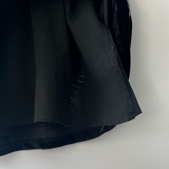 Endless Rose Black Velvet Cami with Crystal Embellishments Sz S - Picture 7 of 13